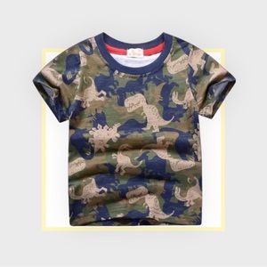 Cool Camouflage Dino T-Shirt for Boys - Perfect for Active Kids!